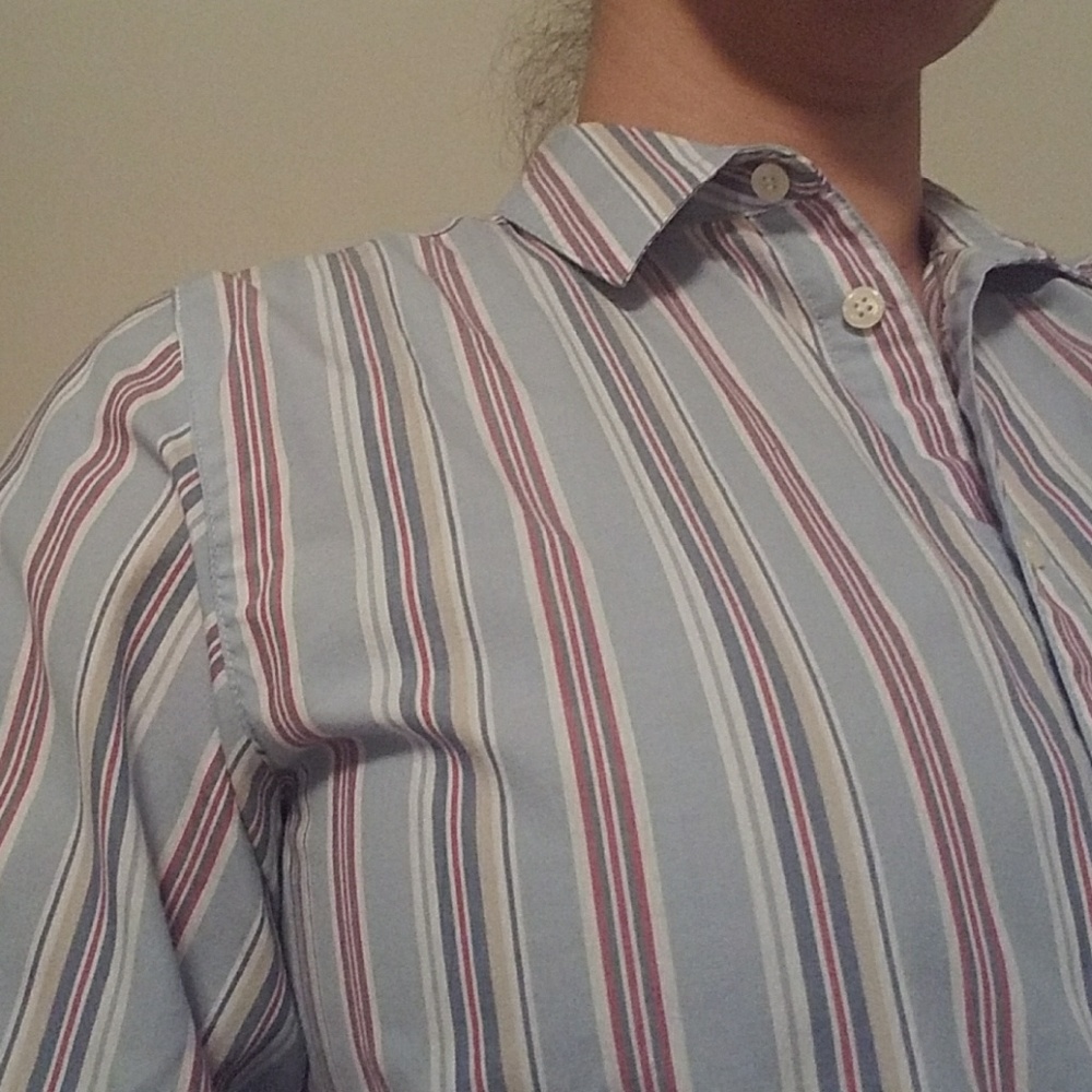 Striped collared shirt, Multicolor
